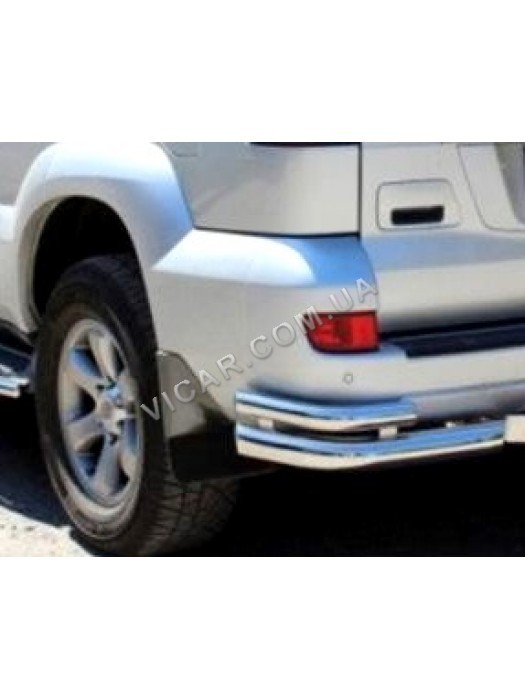 Уголки заднего бампера Toyota Prado 120